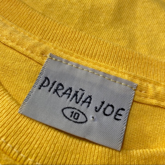 Boy’s/Kid’s Piraña Joe Short Sleeve T-Shirt Size 10 - Picture 3 of 3